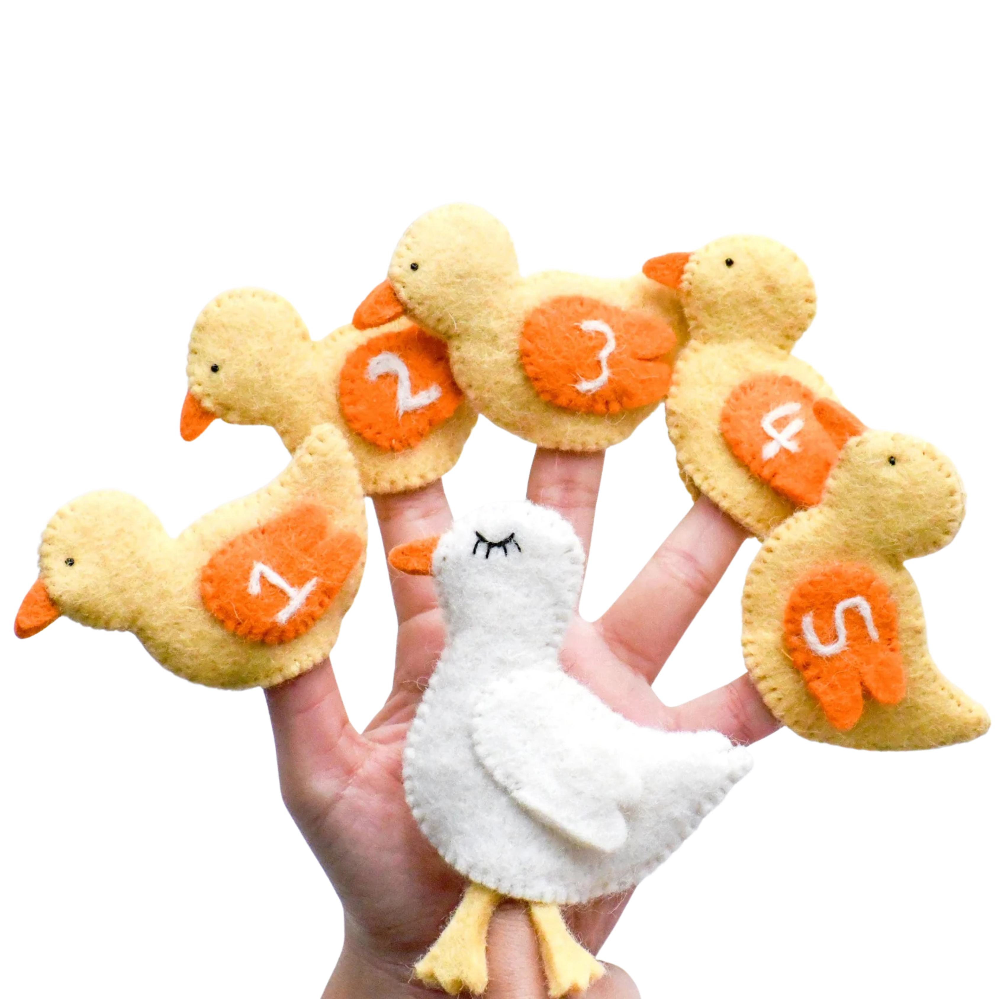 Five Little Ducks - Finger Puppet Set