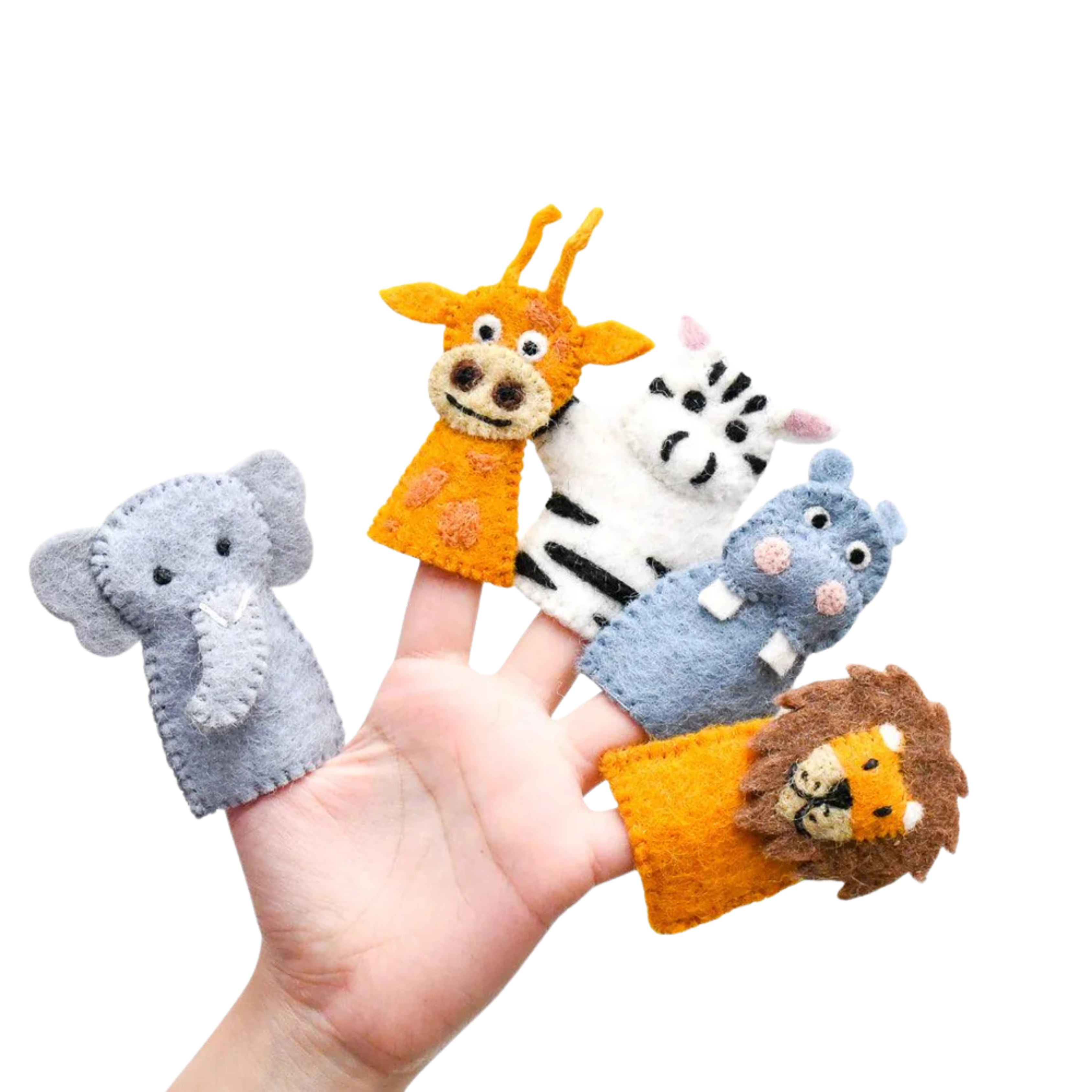 Safari Animal - Finger Puppet Set