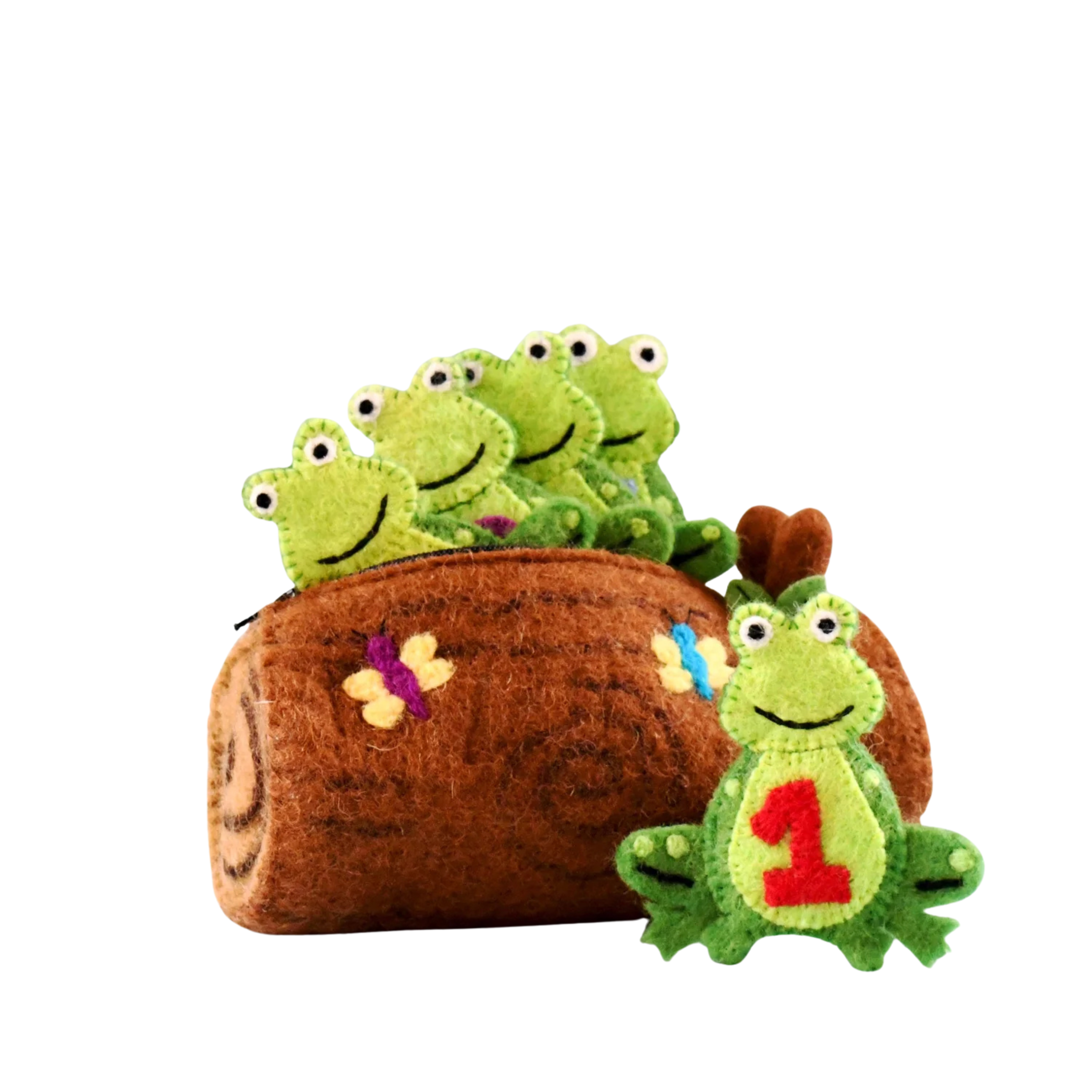 Five Little Speckled Frogs - Finger Puppet Set