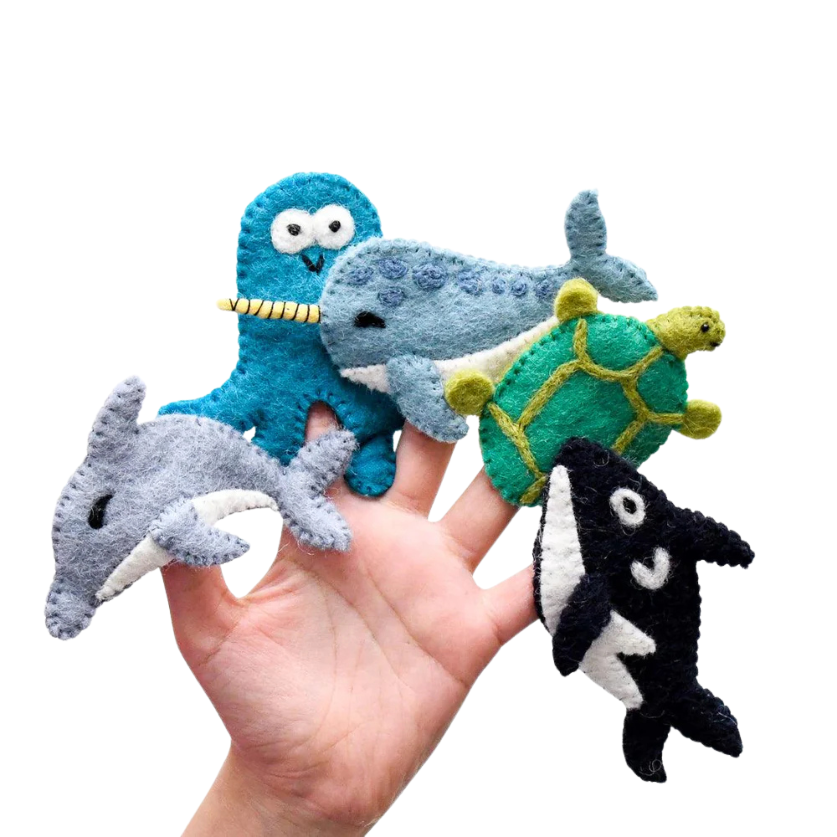 Ocean and Sea Creatures - Finger Puppet Set